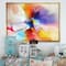 Designart - Creative Flower in Multiple Colors - Large Floral Framed Canvas art